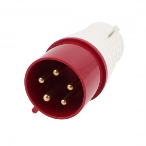 Waterproof IP44 3P+E+N IEC309-2 Industrial Plug AC 220-380V/240-415V 32A