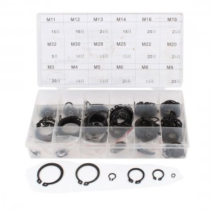 300 Pieces External Circlip Snap Ring Assortment Set w Storage Box