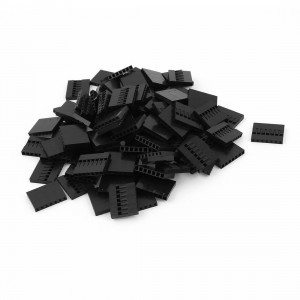 100pcs 7P 2.54mm Black Jumper Wire Female Pin Connectors