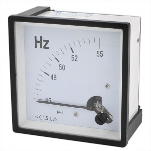 45-55Hz 100V Frequency Measurement Meter Square Panel Dial