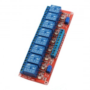High/Low Level Trigger Optocoupler Relay Module DC12V 10A 8 Channel