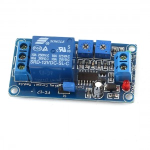 DIY MCU 1-Channel Cycle Timing Time Delay Relay Module PCB Board DC 12V