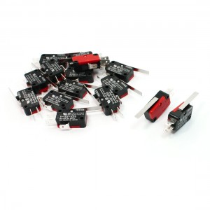 15pcs SPDT 3P Short Straight Hinge Lever Momentary Micro Limit Switch V-152-1C25
