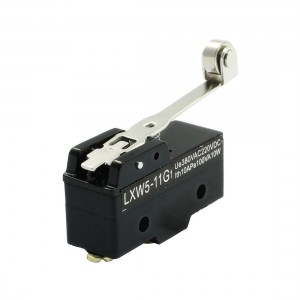 Long Hinge Roller Lever 380VAC 220VDC 3 Terminal Limit Micro Switch LXW5-11G1