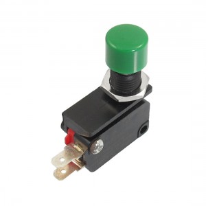 SPDT 2 Pin Green Push Button Momentary Basic Limited Micro Switch
