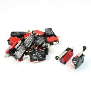 15 Pcs Mini Micro Limit Switch Long Hinge Roller Lever Arm SPDT Snap Action LOT