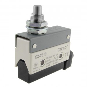 6A/250VAC 0.3A/220VDC Panel Mount Plunger Actuator Micro Switch