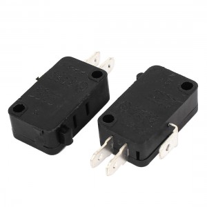 2 Pcs AC 250V 15A SPDT 3-Pin 1NO 1NC Micro Push Button Switch