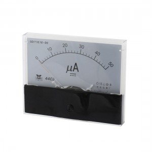 Analog Rectangle Panel 0-50uA Gauge DC Current Meter 44C2