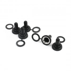 5pcs 12mm Threaded Dia Waterproof Toggle Switch Rubber Cover Cap Seal