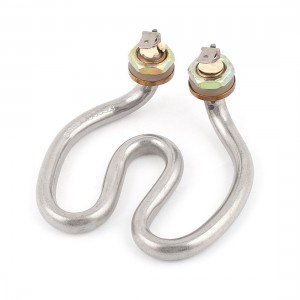 Silver Tone MetalElectric Heating Tube Pipe AC 220V 400W for Teapot