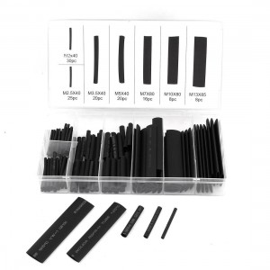 127 Pcs Heat Shrink Wire Wrap Assortment Tube Electrical Connection Cable Sleeve
