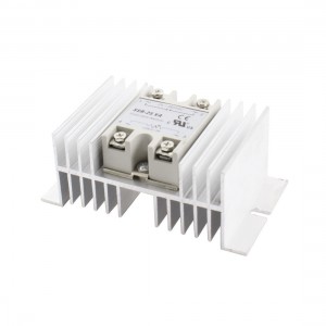 AC 24-380V 25A Output Resistor Type One Phase Solid State Relay w Heatsink