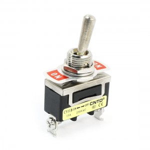 AC250V 15A SPST 2 Positions Latching Toggle Switch for Switching Light