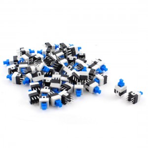 50Pcs 6 Pin Square 7mmx7mm Momentary DPDT Mini Push Button Switch