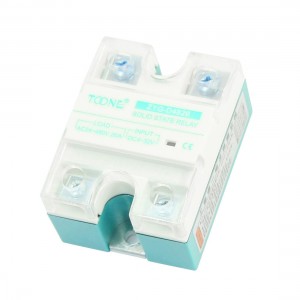 DC4-32V AC24-480V 20A Rectangle One Phase Solid State Relay w Clear Cover