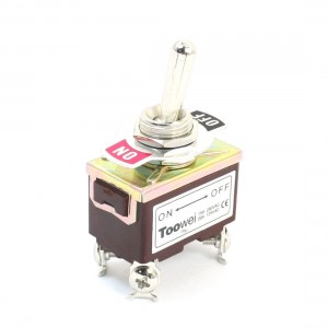 DPST ON/OFF 4 Screw Terminals Momentary Toggle Switch AC 125V 20A T702FW