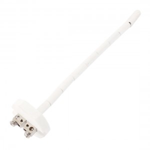 K Type 0-1100C Ceramic Shiled Insulation Thermocouple Probe White