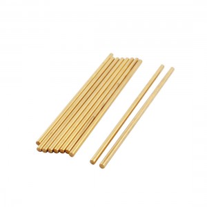 10 x Brass Solid Round Rod Lathe Bar Stock 3mm Diameter 100mm Length