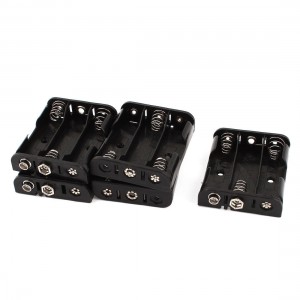 5 Pieces Plastic Storage Case Box Holder Container for 3 x 1.5V AA Battery