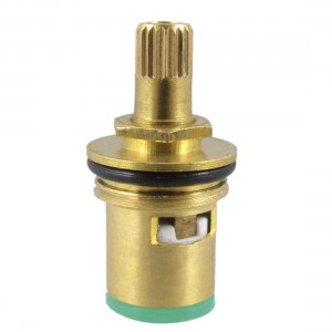5mm Female Thread Ceramic Core Brass Faucet Cartridge Valve Gold Tone