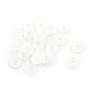 35pcs Plastic Spacer Insulation Gasket Ring Flat Washers 3.5mmx11mmx1mm