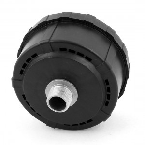 Air Compressor Part 25mm Male Thread Filter Silencer Muffler Black