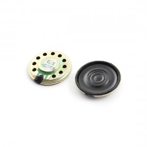 2Pcs 0.5W 8ohm 28mm Round Black Plastic Magnet Electronic Speaker Loudspeaker