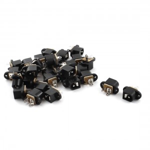 30 Pcs 5.5mm x 2.1mm DC Power Jack 3-Pin PCB Mount Socket Connector