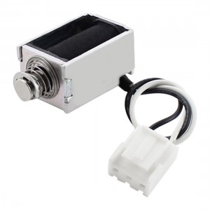 110V 5mm Stroke 500g Force Push Pull Type Open Frame AC Solenoid Electromagnet