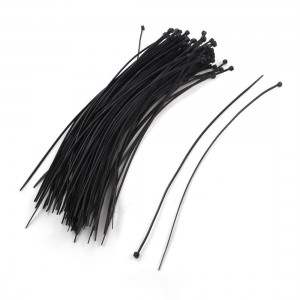 Black Nylon Packing String Wire Cable Zip Ties Fastener 2.8x300mm 100Pcs