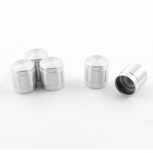 5pcs 14mm x 15mm Nonslip Potentiometer Rotary Knobs for 6mm Knurled Dia