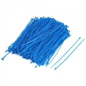 1000 Pieces 3mm x 150mm Nylon Self-Locking Electric Cable Zip Ties Fastener Blue