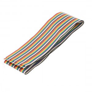 Connecting Testing 60cm Long 40-Pin Breadboard Jumper Wires Ribbon Cable 2Pcs