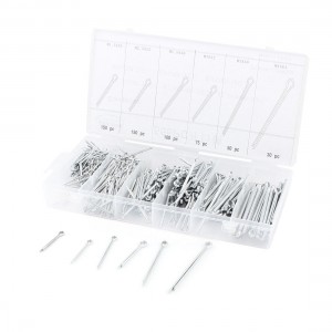 555 x Hair Pin Cotter Clip Key Assortment Fastener Tool Kit Set w Case