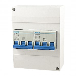 Overload Protection Plastic Case 3P+3P Miniature Circuit Breaker AC 400V 6A