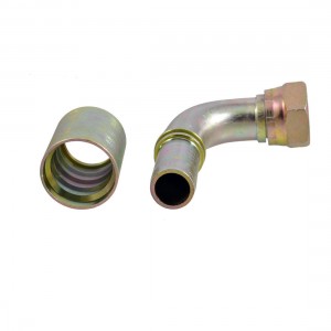 Hex Bushing 1" PT Female Threaded L Style Cone Hose Oil Pipe Fitting