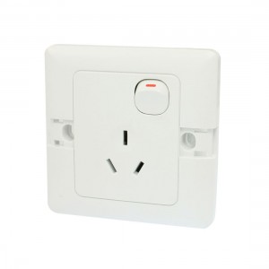 AC 250V 10A White Cover 1 Gang Wallplate Panel Switch Ayhkf