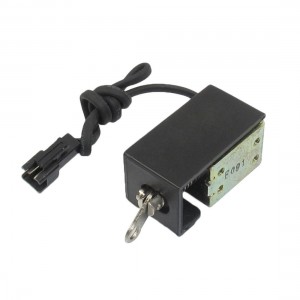 DC 40V 0 1A 3mm Stroke 0 05kg Force Push Type Solenoid Electromagnet w Shell