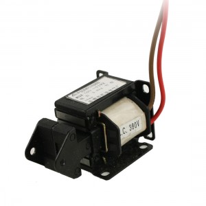 10mm Stroke 0 8kg Force AC 380V Pull Type Solenoid Electromagnet