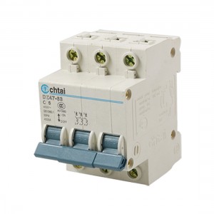 C6 4 Pole Overload Mini Circuit Breaker AC400V 4000A