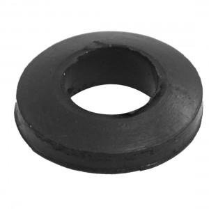 Black Rubber Elastic Damper Coupling Cushion Pad 13x27x7mm