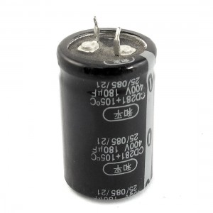 Snap in Type Terminal Radial Aluminum Electrolytic Capacitor 400V 180uF