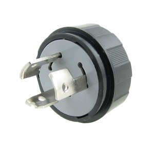 Black Housing LK6320 20A AC 250V 3 Pin Locking Plug