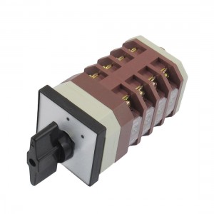 Lock 16 Terminals AC 380V 16A 2 Position Cam Combination Changeover Switch