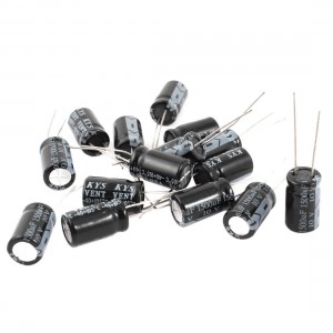 15pcs 10V 1500UF Radial Cylindrical Aluminum Electrolytic Capacitor