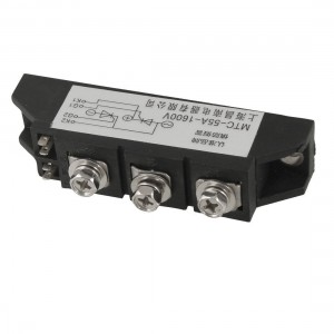 AC 1600V 55A 3 Terminals Diode Rectifier Module Transistor Semiconductor w Cable