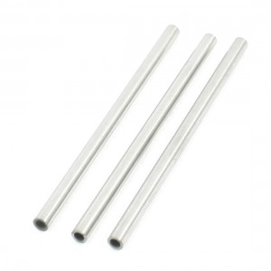 3 PCS 60mm x 3mm x 2mm Stainless Steel Round Tube Tubing Bar for RC Airplane