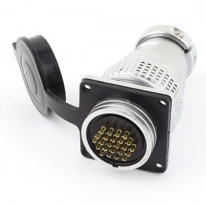 Waterproof 24 Pin Electric Deck Circular Aviation Connector Adapter AC 400V 6A