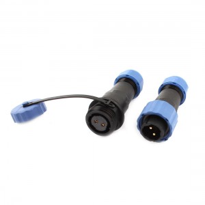 Pair Waterproof Aviation Cable Connector Plug + Socket SD16-2 2 Pin IP68